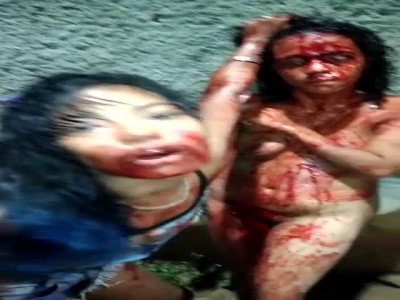 MISTRESS STRIPPED AND BEATEN BLOODY BY PSYCHO WIFE - LiveGore.com